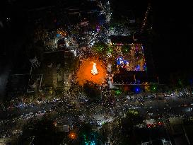 Holika Dahan In Gandhinagar