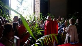 Palm Sunday Ritual Held At Catedral Of Sé In SP