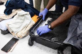 Cocaine In A Double-Bottom Suitcase - French Guiana