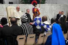 Pope Francis Receives Community of Nigerians in Rome - Vatican