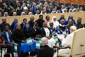 Pope Francis Receives Community of Nigerians in Rome - Vatican