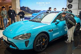 Xiaomi SU7 Electric Supercar in Shanghai