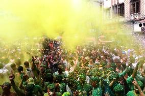 INDIA-GUWAHATI-HOLI FESTIVAL-CELEBRATION