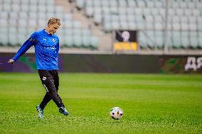 Iceland Training Before UEFA European Qualifiers EURO 2024 Final Game