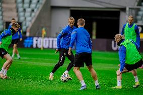Iceland Training Before UEFA European Qualifiers EURO 2024 Final Game