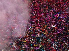 Celebration Of Spring Holi Festival 2024 In Ahmedabad