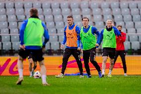 Iceland Training Before UEFA European Qualifiers EURO 2024 Final Game