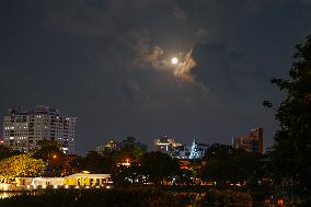 The Full Moon Rises Over Colombo
