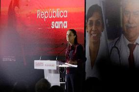 Claudia Sheinbaum, Candidate For The Presidency Of Mexico For The MORENA Party, Presents Her Healthy Republic Plan