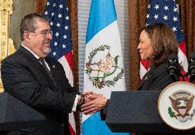 VP Harris Meets President Bernardo Arévalo of Guatemala