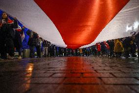 Belarusians In Poland Celebrate Freedom Day