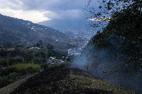 Forest Fire in Copacabana Antioquia