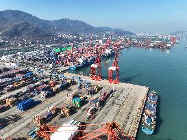 Container Terminal in Lianyungang Port