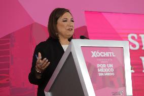 Presidential Candidate Xochitl Galvez Press Conference