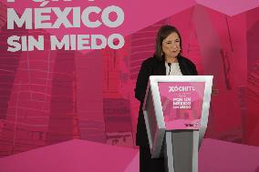 Presidential Candidate Xochitl Galvez Press Conference