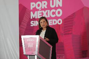 Presidential Candidate Xochitl Galvez Press Conference