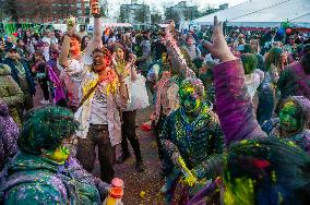Holi Festival Celebrated In The Hague.