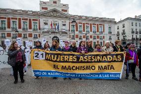 Protest Against Femicides In Madrid