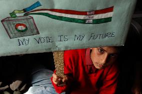 Voter Awareness Program Ahead Of Parliamentary Elections In Kashmir
