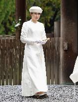 Japanese Princess Aiko visits Ise Jingu shrine