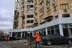 Aftermath of missile attack on Odesa on March 26, 2024