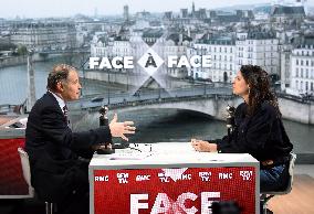 Fabrice Leggeri Appears On RMC/BFMTV - Paris