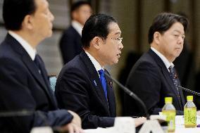Japan PM Kishida at gov't panel meeting