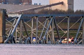 Baltimore Key Bridge Collapses After Ship Collision