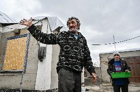 Frontline village of Prymorske in Zaporizhzhia region