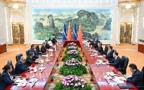 CHINA-BEIJING-LI QIANG-NAURUAN PRESIDENT-MEETING (CN)
