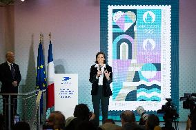 Unveiling of the Olympic Paris 2024 Stamp - Paris