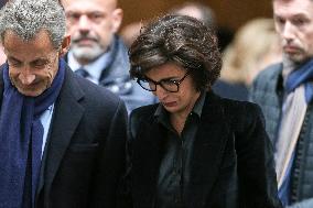 Personalities Attend The Funeral Of Frederic Mitterrand In Paris