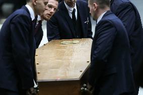 Personalities Attend The Funeral Of Frederic Mitterrand In Paris