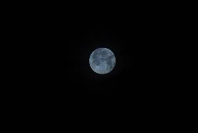 Full Worm Moon Over  Srinagar