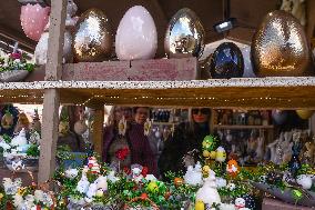 Easter Market In Krakow, Poland