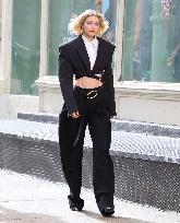 Gigi Hadid Films A Commercial - NYC