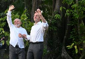 Macron And Lula Meet Raoni At Combu Island - Brazil