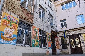 Russian missile debris partially destroys Kyiv Art Academy