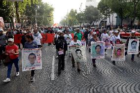 Protest Demanding Justice For The Ayotzinapa Victims - Mexico