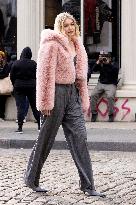 Gigi Hadid Films A Commercial - NYC