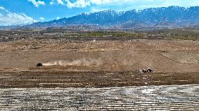 Beidou Navigation Wheat Sowing in Zhangye