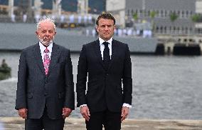 President Macron and Lula launch submarine built in Brazil with French tech
