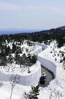 "Snow corridor" in northeastern Japan