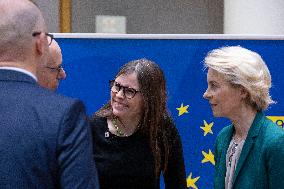 Prime Minister Of Iceland Katrin Jakobsdottir At The European Council
