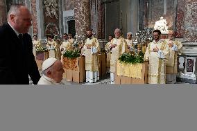 Pope Francis Celebrates The Holy Chrism Mass - Vatican