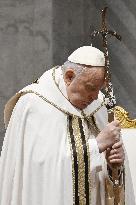 Pope Francis Leads Chrism Mass on Holy Thursday - Vatican