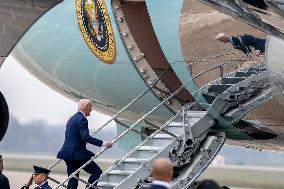 President Biden boards Air Force One en route to New York
