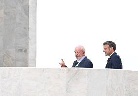 Macron And Lula At The Planalto Palace - Brasilia