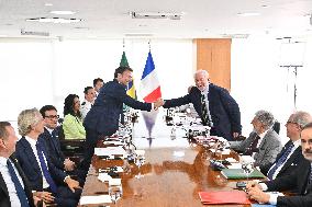 Macron And Lula At The Planalto Palace - Brasilia
