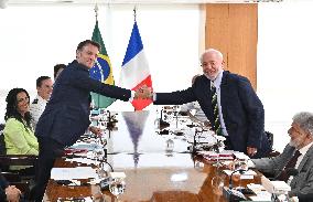 Macron And Lula At The Planalto Palace - Brasilia
